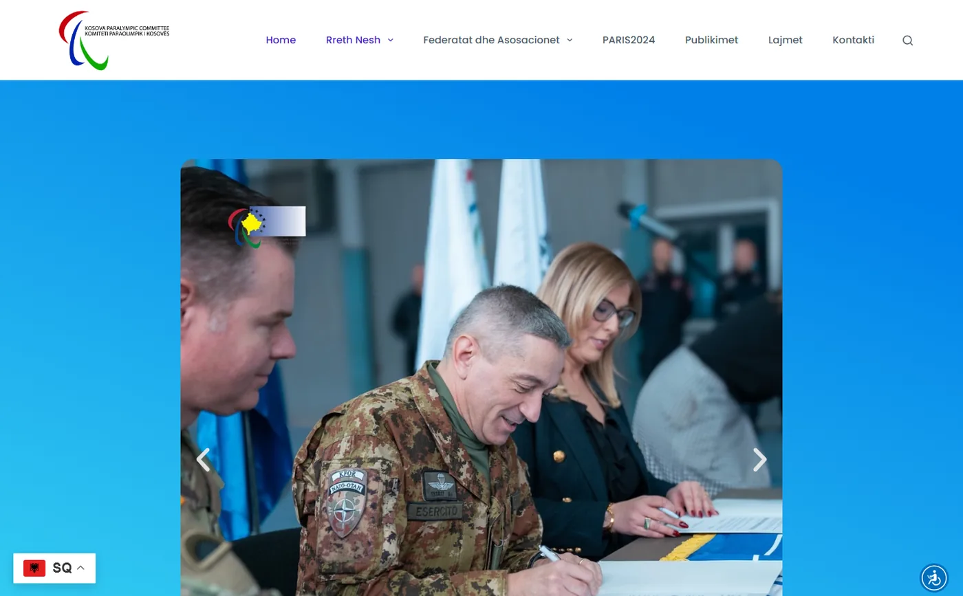 Kosovo Paralympics website