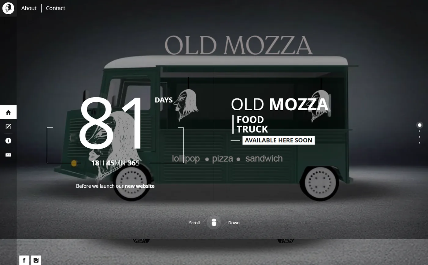 Old Mozza website